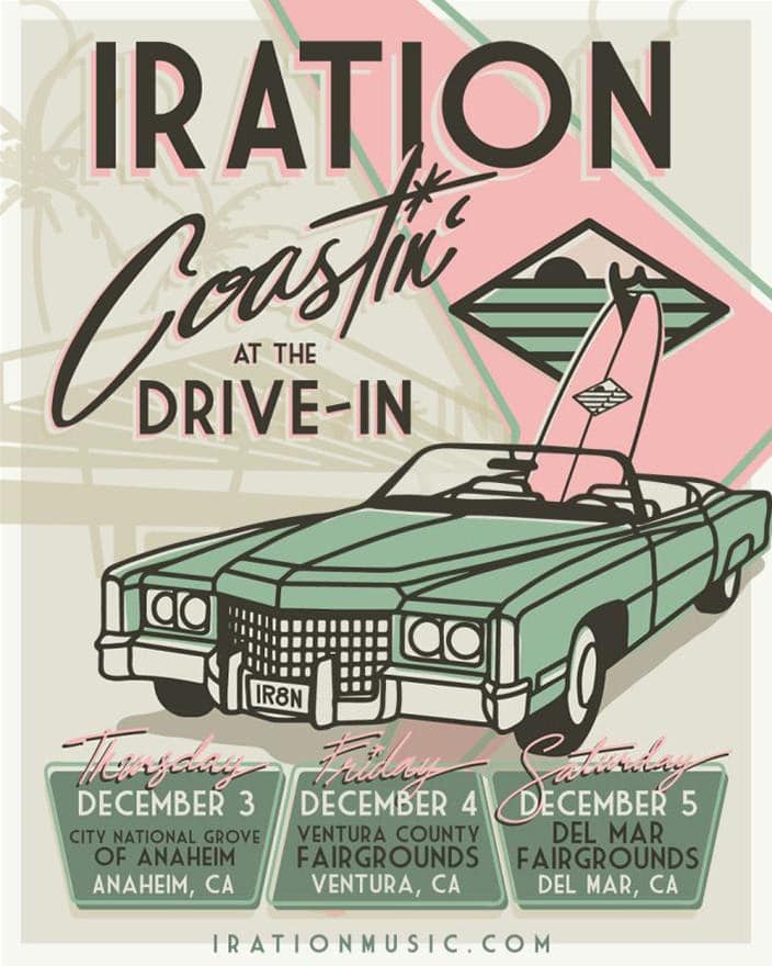 Iration Coastin at the Drive In Shows