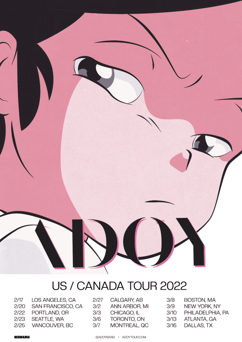 Adoy Tour Dates 2022