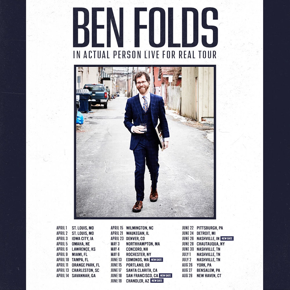 Ben Fold Tour Dates