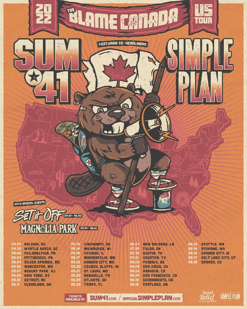 Sum 41 Simple Plan Tour