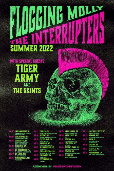 The Interrupters Flogging Molly Tour