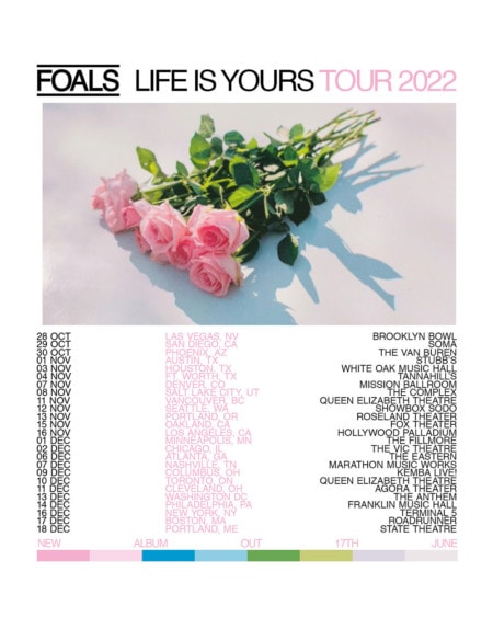 Foals North American Tour Dates