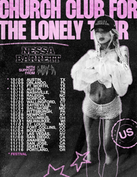 Nessa Barrett Tour Dates