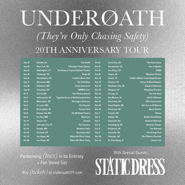 Underoath 20th Anniversary Tour