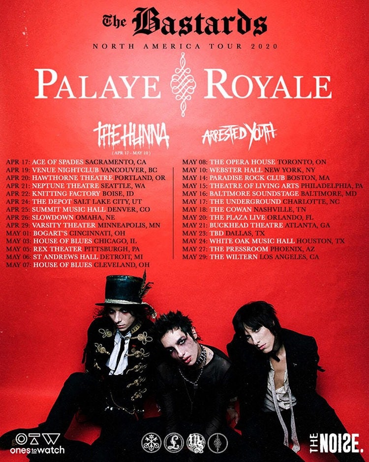 Palaye Royale The Bastards North American Tour