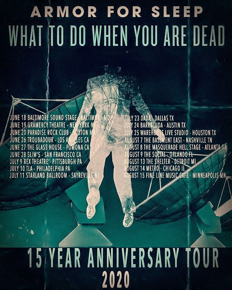 Armor For Sleep What To Do When You Are Dead Tour 15 years