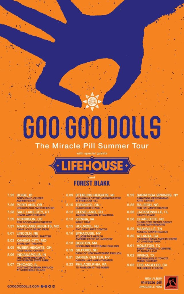 Goo Goo Dolls Summer Tour 2020