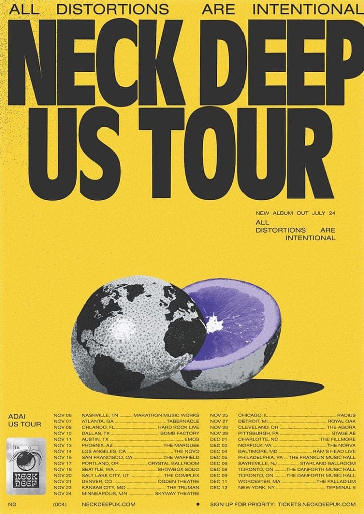 Neck Deep Fall North American Tour
