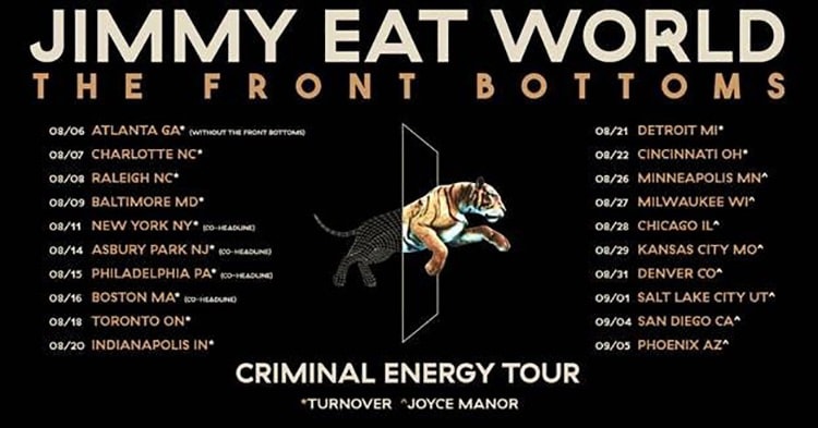 The Front Bottoms Jimmy Eat World Tour