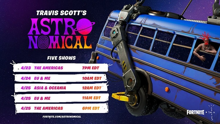 Travis Scott Cactus Jack Fortnite ASTRONOMICAL